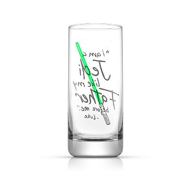 JoyJolt Star Wars Obi-Wan Kenobi Lightsaber Collection 14.2-oz.Tall Drinking Glass