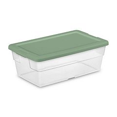 Sterilite Convenient Small Divided Clear Storage Box w/ Latching