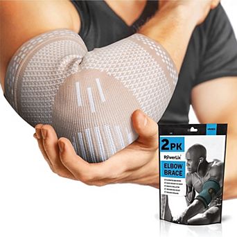 PowerLix Elbow Brace Compression Support Sleeve for Tendonitis, Elbow Treatment, & Workouts