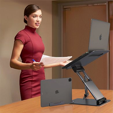 Lifelong Ergonomic Laptop Stand Adjustable Height, Portable