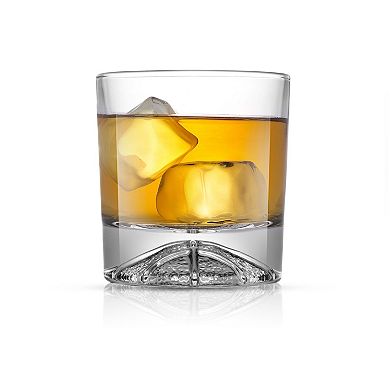 JoyJolt 4-pc. Double Old Fashion Whiskey Glass Set