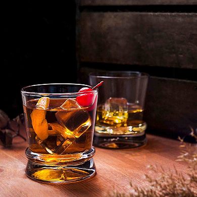 JoyJolt Afina Crystal Whiskey 10-oz. 4-pc. Glass Set