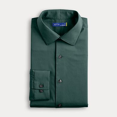Men's Apt. 9® Premier Flex Solid Regular-Fit Dress Shirt
