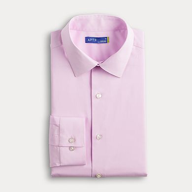 Men's Apt. 9® Premier Flex Solid Regular-Fit Wrinkle Resistant Dress Shirt