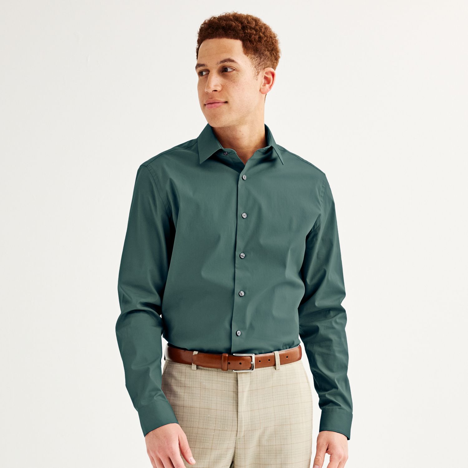 kohls apt 9 slim fit dress shirt Men's Apt. 9 Slim Fit Wrinkle Free Dress Shirt Color: Studio White Size: L-32/33, Size: Large-32/33