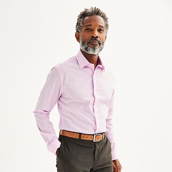 Men's Apt. 9® Premier Flex Solid Regular-Fit Dress Shirt