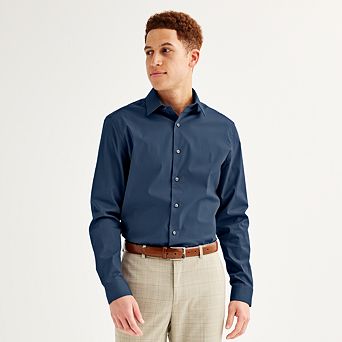 Men's Apt. 9® Premier Flex Solid Regular-Fit Dress Shirt