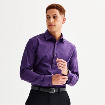 Men's Apt. 9® Premier Flex Solid Regular-Fit Dress Shirt