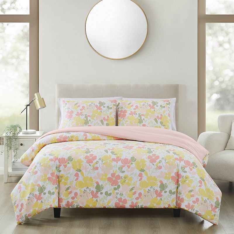 Truly Soft Garden Floral Comforter & Sham Set, Multicolor, King