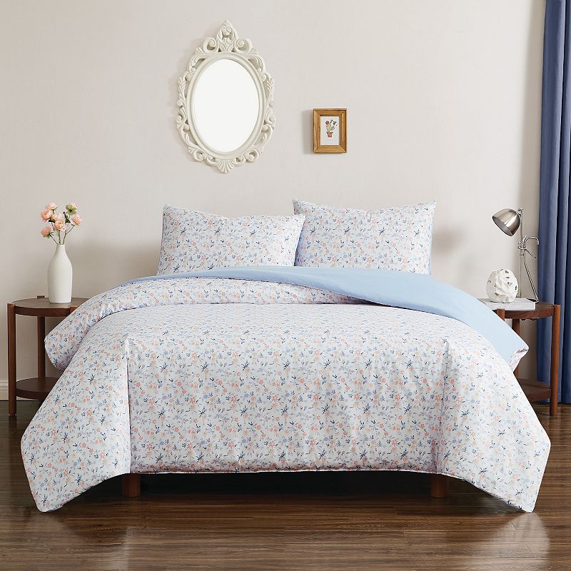 Truly Soft Maine Floral Comforter & Sham Set, Multicolor, Twin
