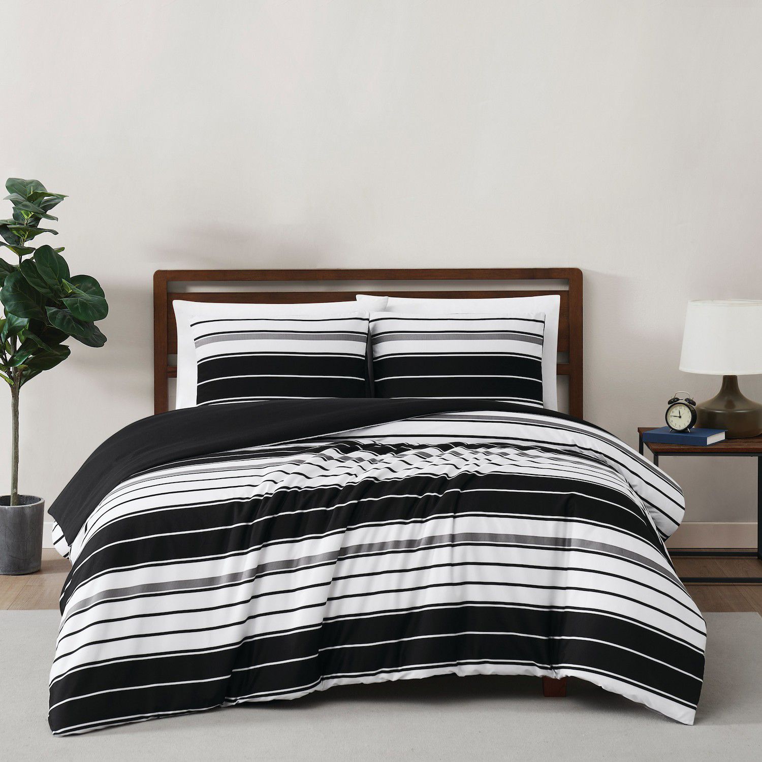 Cotton Stripe Duvet Cover Set