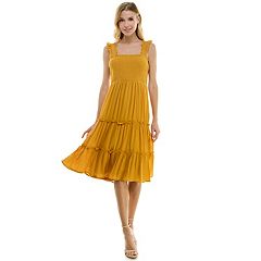 Yellow casual hot sale dresses juniors