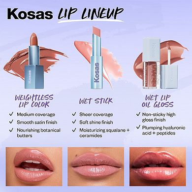 Wet Stick Moisturizing Shiny Sheer Lipstick with Ceramides