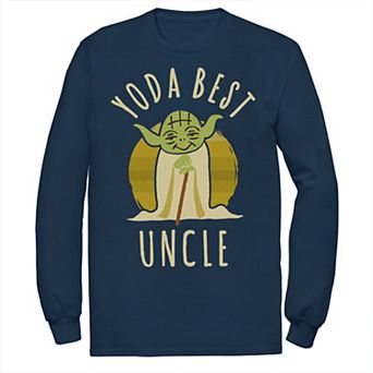 Men's Star Wars Yoda Best Uncle Long Sleeve Tee