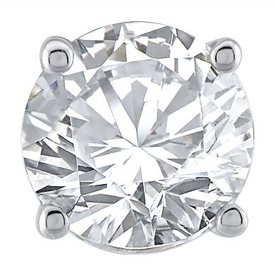 Yours and Mined 14k White Gold 3/4 Carat T.W. Diamond Round Cut IGI Certified Stud Earrings