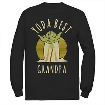 Men's Star Wars Yoda Best Grandpa Cartoon Graphic Tee