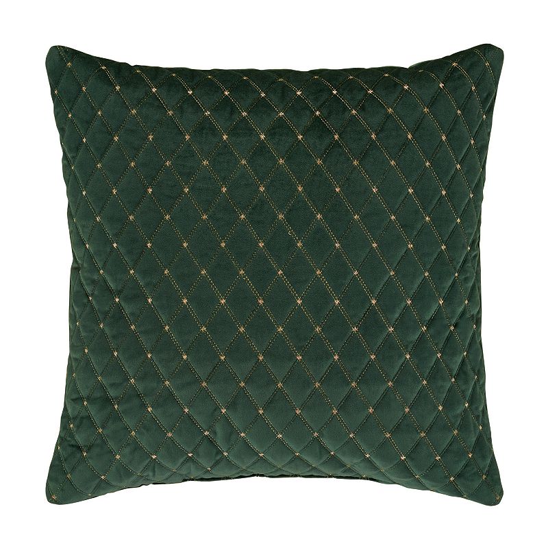 Five Queens Court Gabriel Evergreen 20 Square Decorative Throw Pillow, F