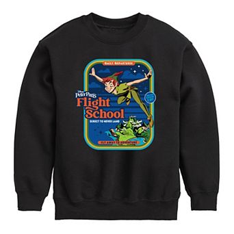 Disney's Peter Pan Boys 8-20 Peter Pan's Flight School Crew Fleece Sweatshirt