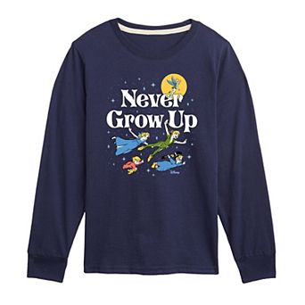 Disney's Peter Pan Boys 8-20 Never Grow Up Flight Graphic Tee
