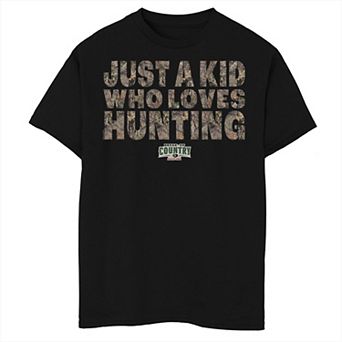 Boys 8-20 Mossy Oak A Kid Who Loves Hunting Graphic Tee