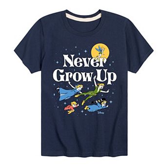 Disney's Peter Pan Boys 8-20 Never Grow Up Flight Graphic Tee