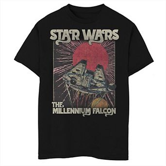 Boys 8-20 Husky Star Wars Millennium Falcon Vintage Poster Graphic Tee