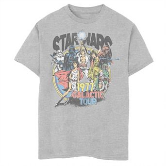 Boys 8-20 Husky Star Wars 1977 Galactic Tour Vintage Graphic Tee