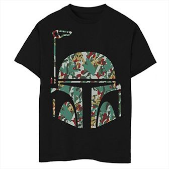 Boys 8-20 Husky Star Wars Boba Fett Camo Helmet Graphic Tee