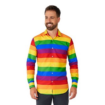 Men's Suitmeister Printed Button-Down Shirt