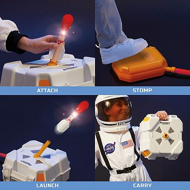 Discovery Mindblown Space Race Blastoff Lunar Rockets & Stomp Launcher