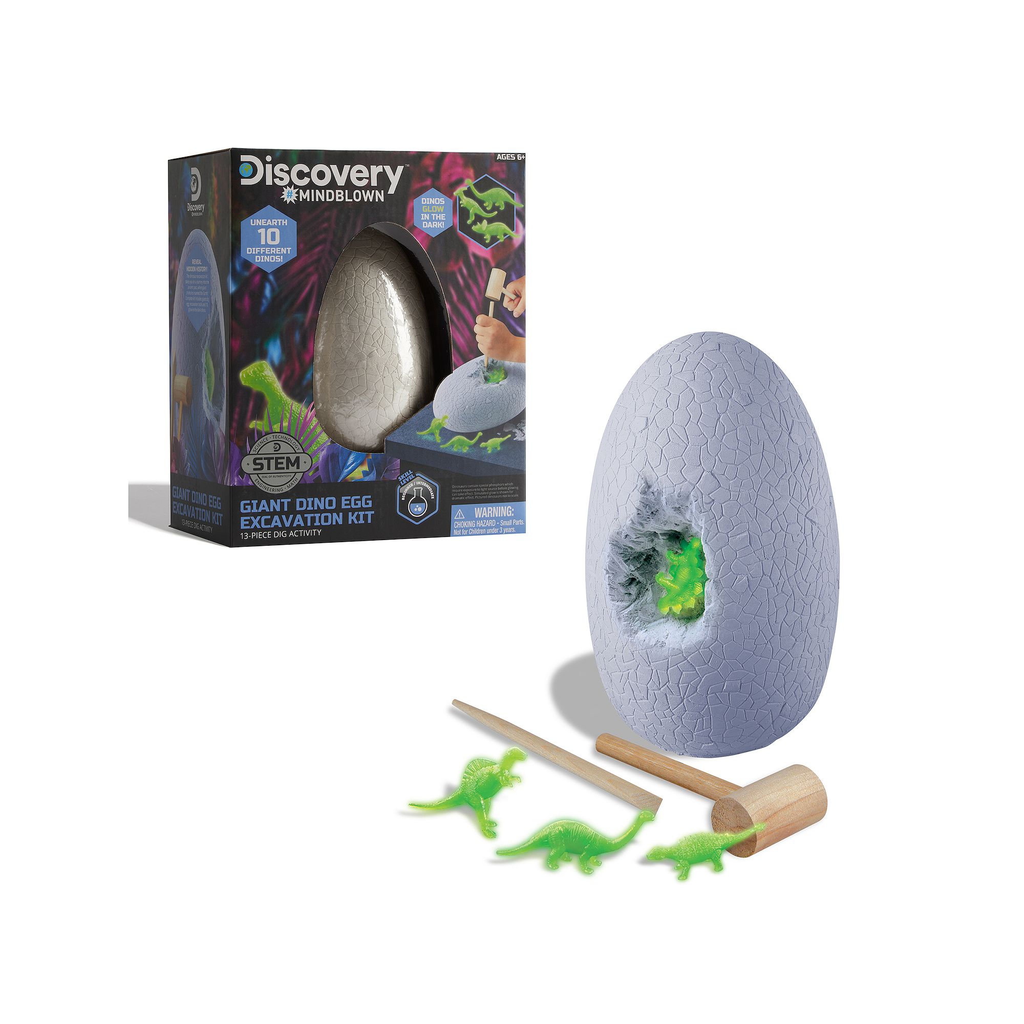 Discovery Mindblown Discovery™ #Mindblown Giant Dino Egg 13-pc. Excavatio