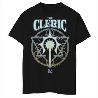 Boys 6-20 Dungeons & Dragons The Cleric Symbol Graphic Tee