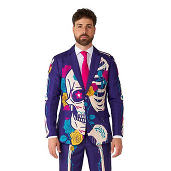 Men's OppoSuits Suitmeister Sugar Skull Purple Suit