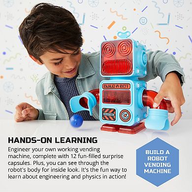 Discovery Mindblown DIY Prize-Pod Robot 52-Piece Retro Vending Machine ...