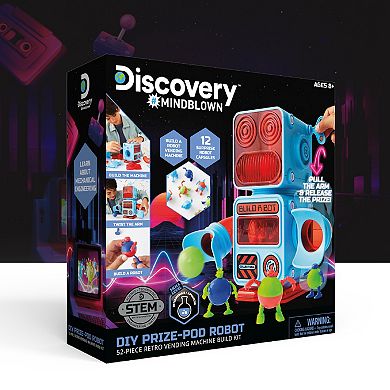 Discovery Mindblown DIY Prize-Pod Robot 52-Piece Retro Vending Machine ...