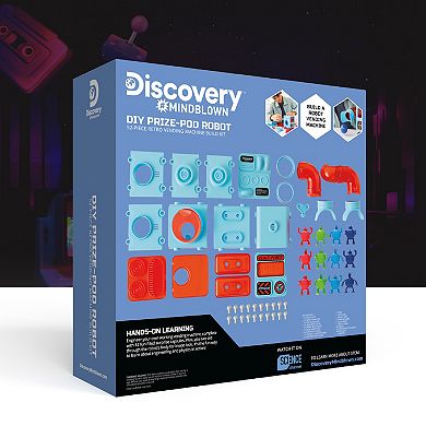 Discovery Mindblown DIY Prize-Pod Robot 52-Piece Retro Vending Machine ...