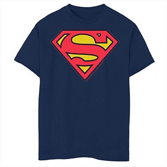 Boys Superman Classic Chest Logo Graphic Tee