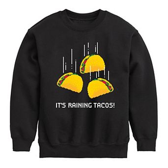 Boys 8-20 It's Raining Tacos Crew Fleece Sweatshirt