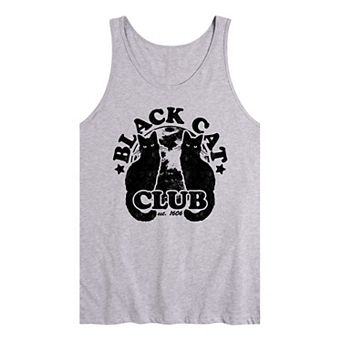 Men's Black Cat Club Since 1606 Witchy Graphic Tank Top