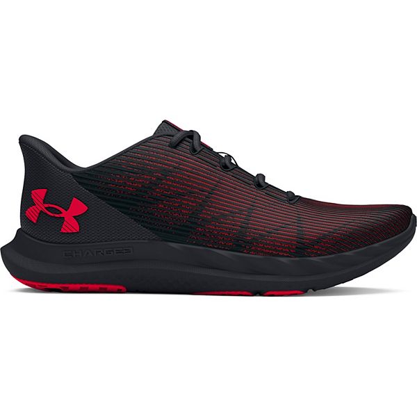 Under armour shoes black and clearance red