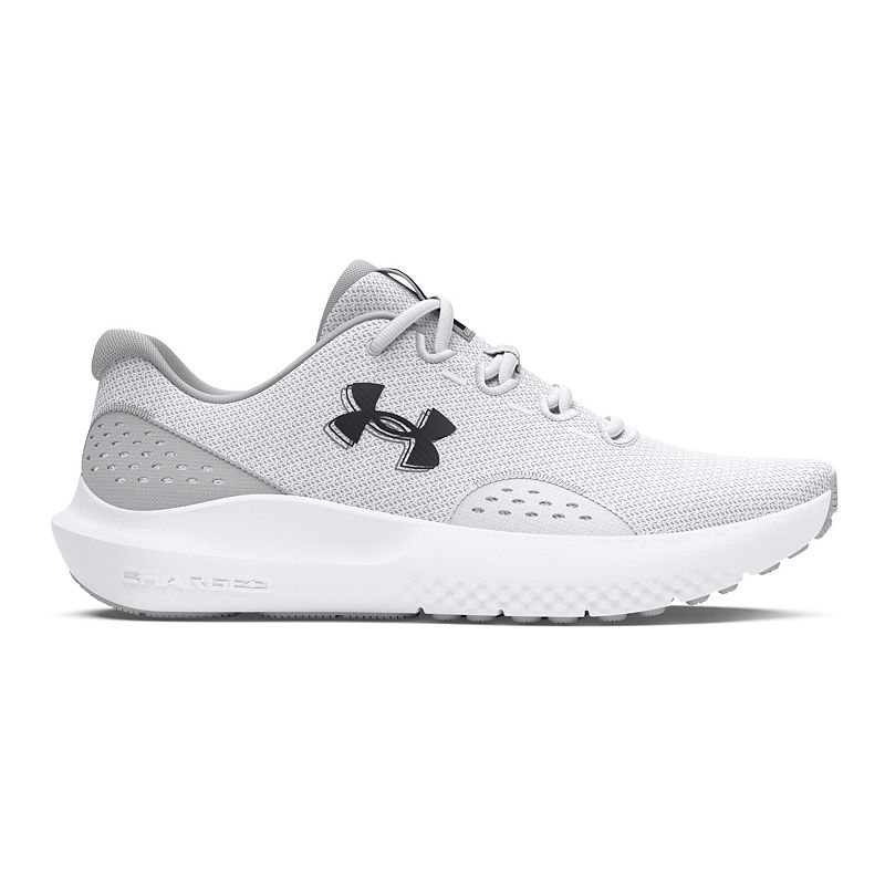 Under Armour Surge 4 Men's Running Shoes, Size: 7.5, White Gray Black