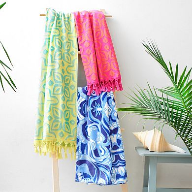 Rochelle Porter Whirled Velour Beach Towel