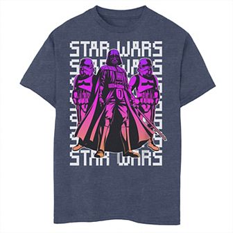 Disney's Star Wars Boys 8-20 Gradient Colors Dark Side Trio Tee