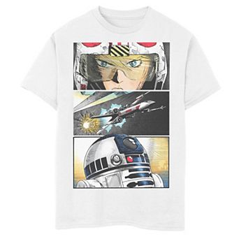 Disney's Star Wars Boys 8-20 Action Comic Strips Tee