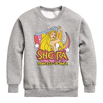 Boys 8-20 She-Ra Sword Rainbow Crew Fleece Sweatshirt