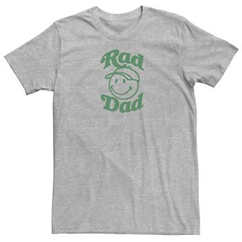 Men's Rad Dad Smiley Face With Cap Graphic Tee