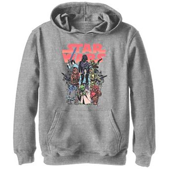 Boys 8-20 Star Wars Vintage Cartoon Characters Hoodie