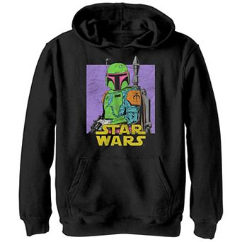 Boys 4-20 Star Wars Neon Boba Fett Hoodie