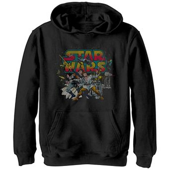 Boys 8-20 Star Wars Comic Cover Poster Hoodie