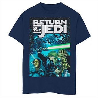Boys 8-20 Star Wars Return Of The Jedi Manga Style Poster Graphic Tee